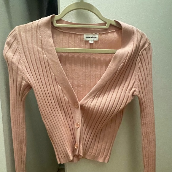 Superdown Havana Cardigan in Blush - Picture 6 of 6